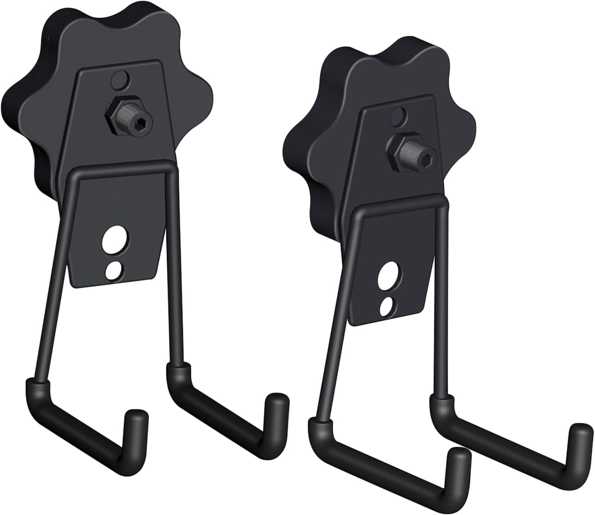 Strong Garage Magnetic Hooks, 2Pcs Large Heavy Duty Magnetic Hook with Anti-Slip, Magnet Hanger for Garage Tools, Hammer, Toolbox, Ropes, Drill