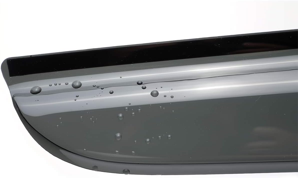 2pcs Original Shatterproof Rainproof in Channel Style Sun Rain Guard Durable Side Window Wind Deflectors Dark Smoke Nice Looking Vent Window Visors Compatible with Ford 1993-2011 Ranger 92083