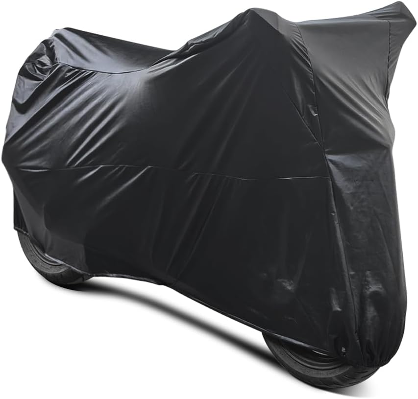 Motorcycle Cover Soft Stretch Waterproof Motor Cover Dustproof Durable Motorbike Cover for Indoor and Outdoor,104 inches