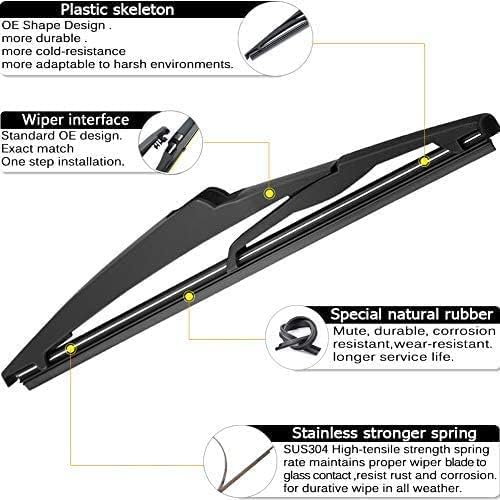 AUTOBOO 24"+18" Windshield Wipers with 10" Rear Wiper Blade Replacement for Jeep Compass 2018 2019 2020 2021 2022 2023 -Original Factory Quality (Pack of 3)