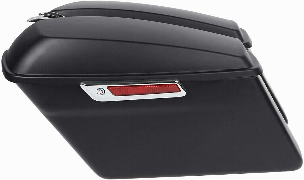 Green-L Matte Black Hard Saddlebags Fit for Harley Touring Road King Street Glide Electra Ultra 2014-2024