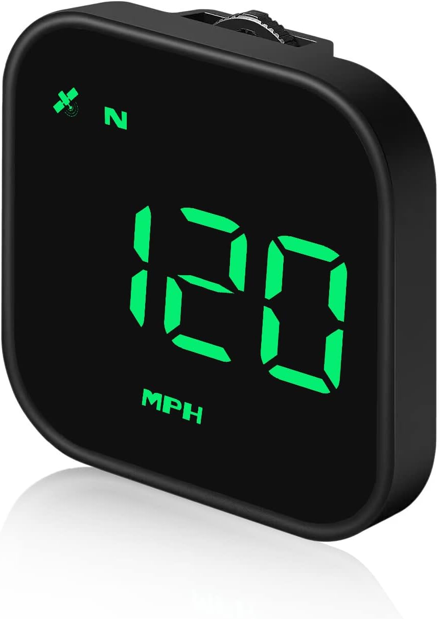 G4S Digital GPS Speedometer, New HUD Car Head Up Display with Digital Speed in MPH KPH, Universal for Cars Truck Electric Hybrid Automobile (G4S-Green)