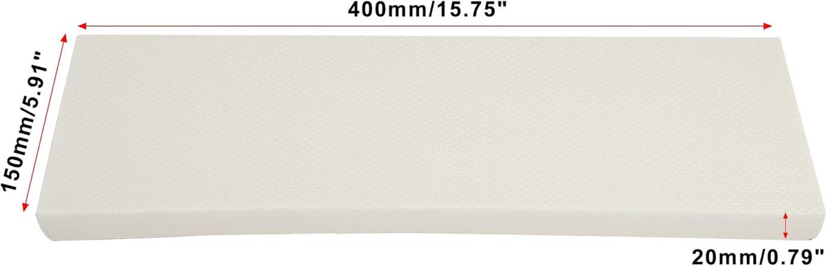 X AUTOHAUX 400x150x20mm 2pcs Car Garage Wall Guard Door Bumper Protector Anti Collision Water Resistance EVA White