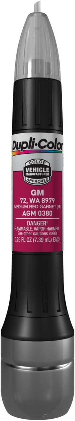 Dupli-Color AGM0380 Scratch Fix All-In-1 Exact-Match Automotive Touch-Up Paint – General Motors Medium Red Garnet – 0.25 oz. Paint Pen