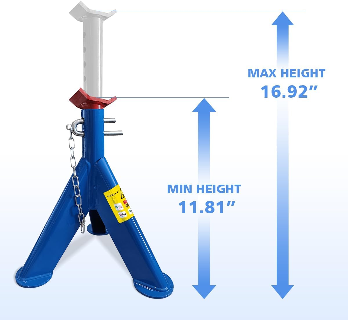Jack Stands 3 Ton (6600 LBs) Lifting Car Stand with Security Locking Pins, Fit Use for Cars Automotive Sedans, RV, SUV, MPV, 2 Packs