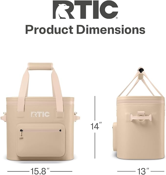 RTIC 30 Can Ultra-Tough Soft Cooler Pro, Insulated, Waterproof, Leak Proof, Portable Floating Bag for Beverage, Drink, Lunch, Outdoor, Beach, Car,Camping, Picnic, Fishing, Boat