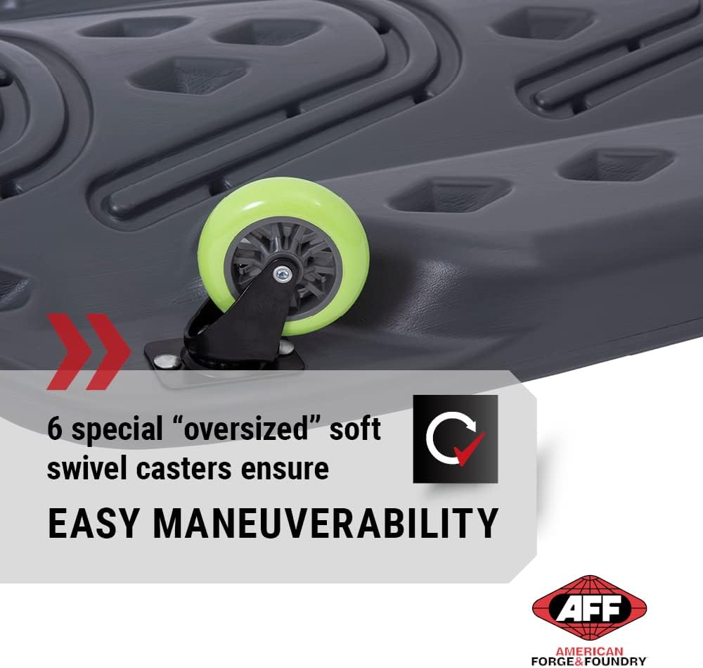 AFF Viking Mechanic's Creeper - Low Profile Ergonomic Design with Padded Headrest - Heavy Duty