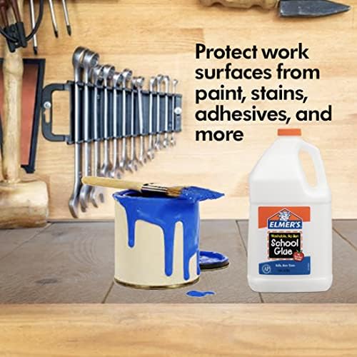 RESILIA Work Bench Mat - 23.5" X 47.5", Scratch-Resistant PVC Mats - Protect Your Workbench, Table, or Tool Station from Painting, Woodworking, Crafting, Building, & More, Clear, Made in The USA