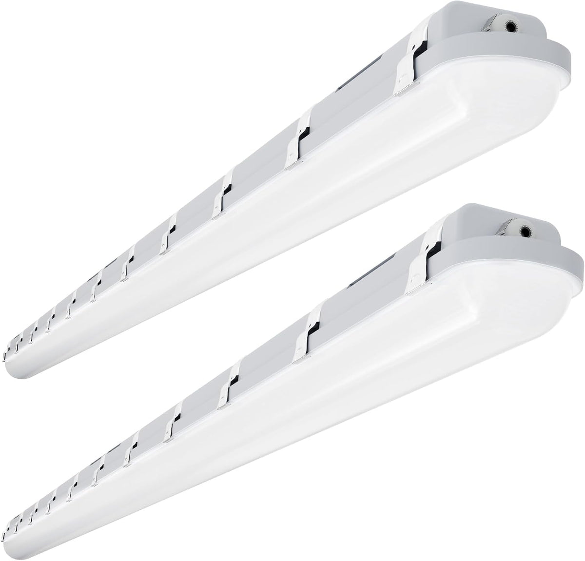 JTT 8FT LED Vapor Tight Light 120/100/80W,5000K/4000K/3000K Vapor Proof Lighting Fixture IP66, 18000LM LED Outdoor Shop Light Waterproof for Parking Garage Car Wash Warehouse Barn ETL Listed-2Pack