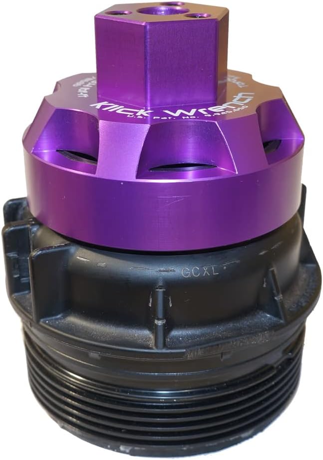 64mm 2 Stage Heavy Duty Torque Limiting Oil Filter Wrench Purple 6061-T6 Billet Aluminum