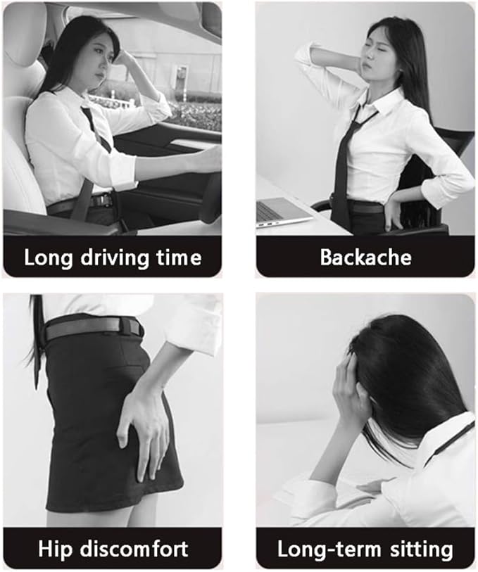 TOMSE Car Seat Chair Back Cushion for BMW X3 G01 2019 2020 2021 2022 2023 2024, Wooden Beads Ventilate Mesh Lumbar Brace Strong Durable Relieve Fatigue Summer Interior Accessories,A-Backrest