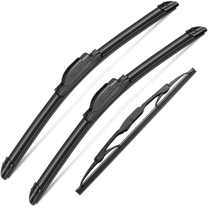3 Wipers Set for GMC Yukon/Yukon XL 2015 2016 2017 2018 2019 2020, Windshield Wiper Blades Original Equipment Replacement Front and Rear- 22"/22"/13T" (Pack of 3) J- HOOK