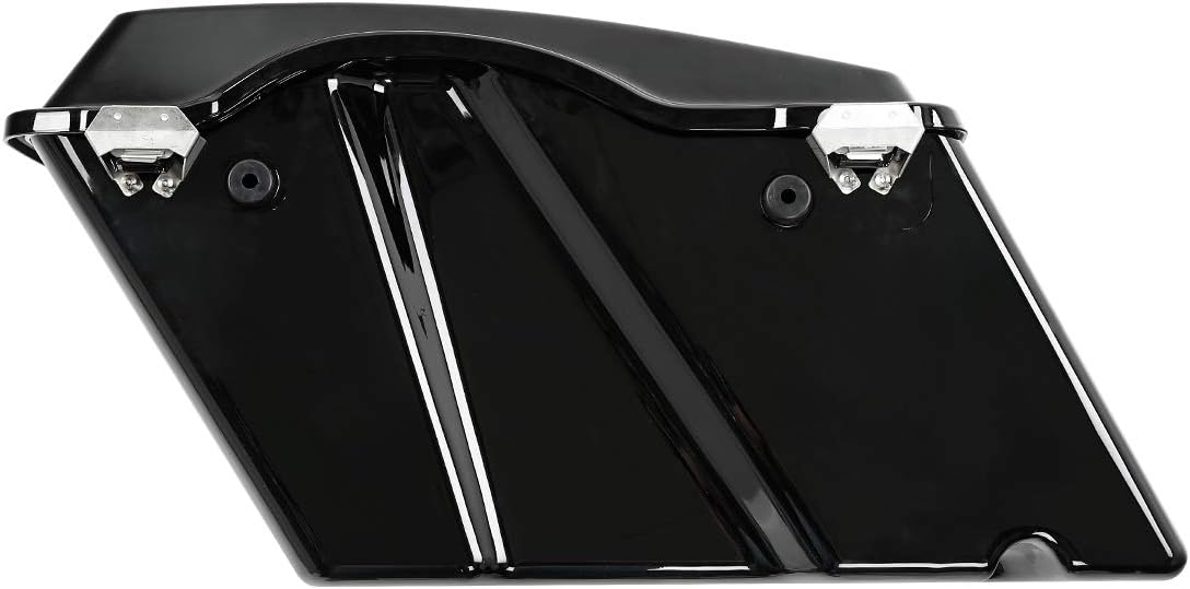 XFMT Motorcycle Saddlebags Vivid Black Hard Saddle Bags Trunk For Harley Touring Road King Street Glide Road Glide Electra Glide Ultra Classic 1994-2013