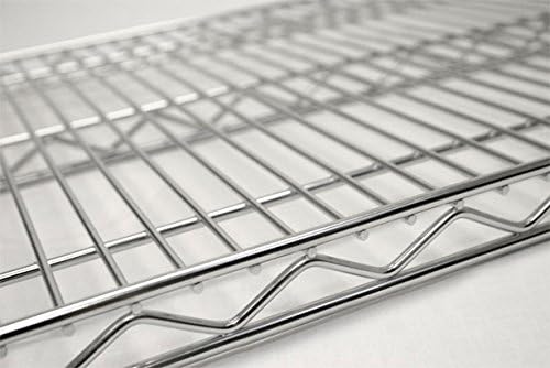 Omega 14" Deep x 30" Wide x 36" High 3 Tier Chrome Starter Shelving Unit
