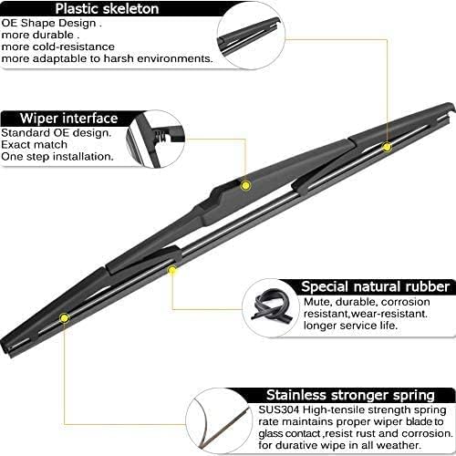 AUTOBOO 26"+16" Windshield Wipers with 14" Rear Wiper Blade Replacement for Hyundai Tucson 2016-2020 2021,2007-2012 Mazda CX-7 -Original Factory Quality (Pack of 3)