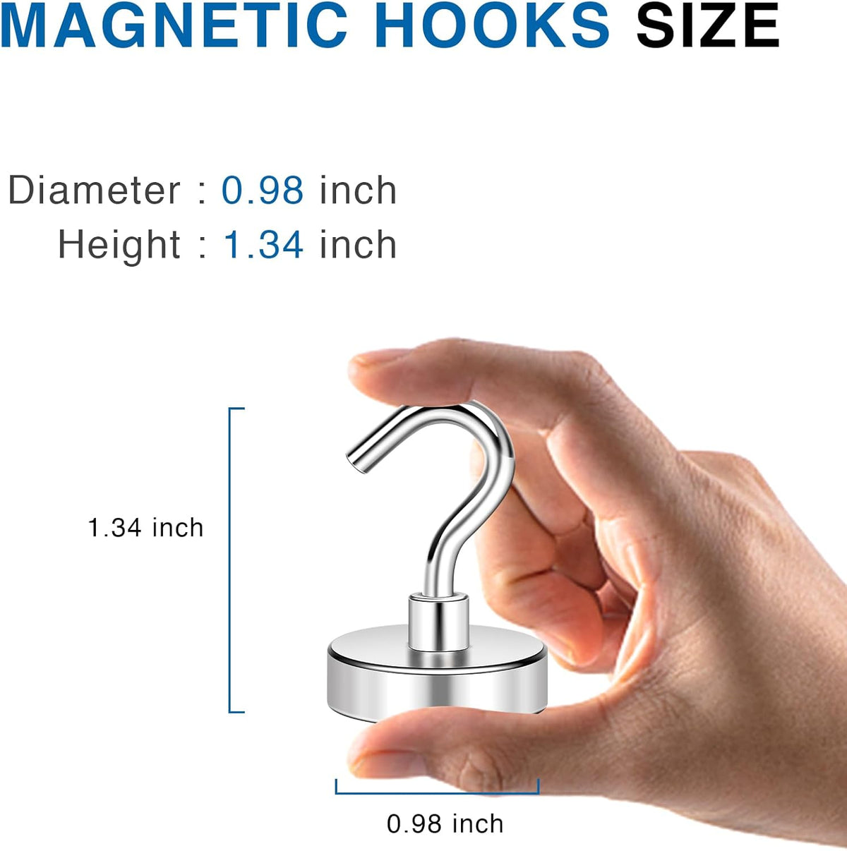 LOVIMAG Magnetic Hooks for Cruise Cabins, 80LBS Magnet Hooks Heavy Duty for Home Accessories, Classroom Must Haves, Magnetic Hook for Metal Door, Magnets with Hook for Hanging-12 Pcs