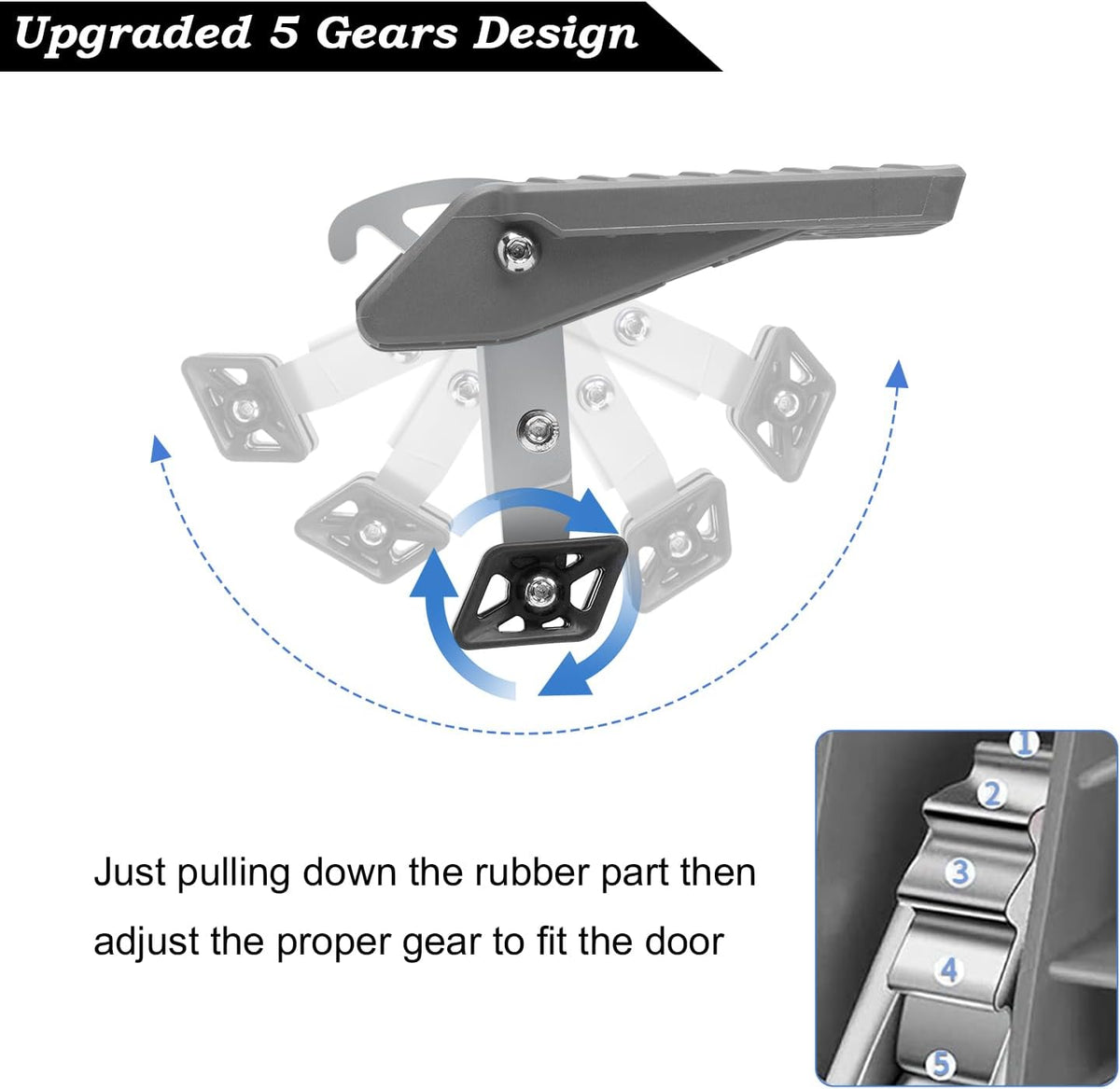 COWVIE Foldable Car Door Step Stand Pedal - Access to Vehicle's Roof Stand Pedal for Most SUV Truck Jeep, Max Load 400 Lbs
