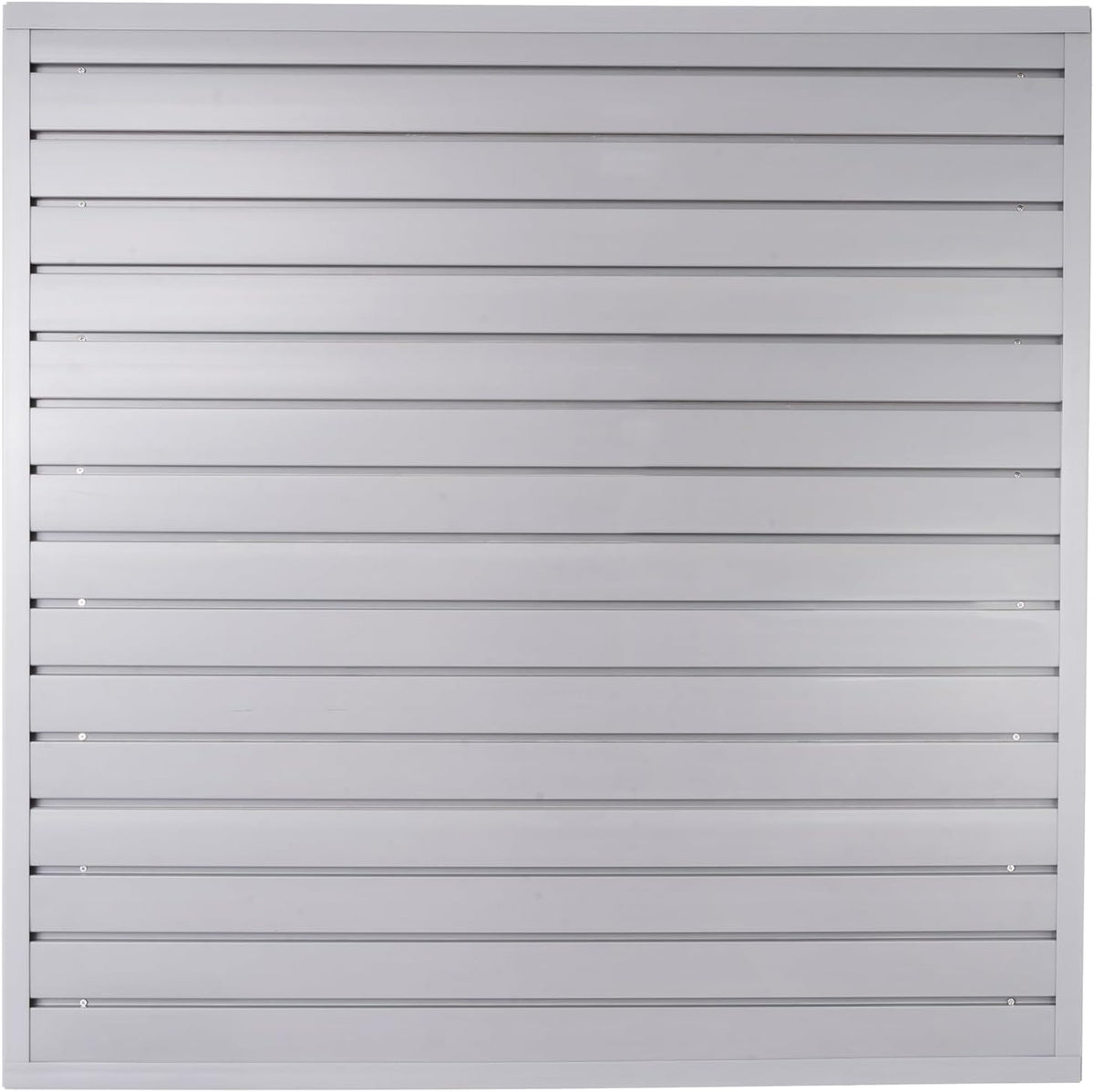 Slatwall Panel Garage Organizer Heavy Duty Wall Mounted, PVC Slat Panels Home Storage System, Tool Organization Peg Board 4ft by 4ft (Gray)