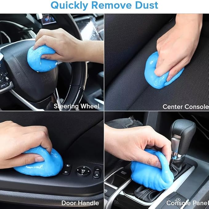 Car Cleaning Gel Compatible with Mitsubishi Montero Sport, 200g Detailing Putty for Auto Vents, Dashboard, Cup Holders - Reusable Multifunctional Dust Remover,200g*2