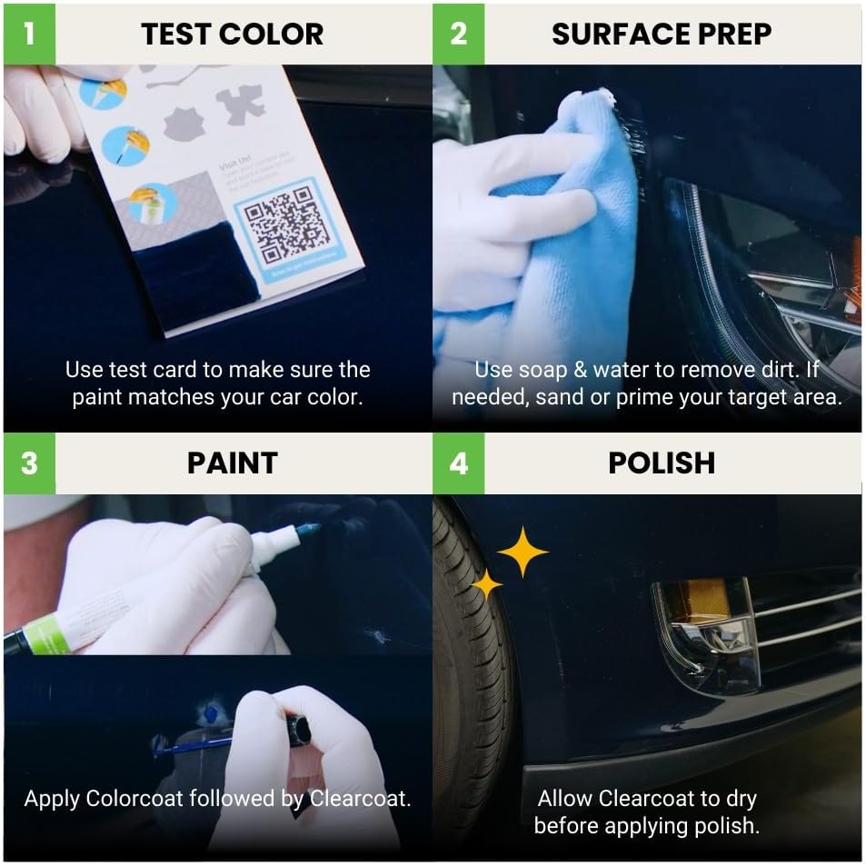 TouchUpDirect 4T8 Sandy Beach Metallic Compatible with Toyota Exact Match Touch Up Paint Combo - Platinum Kit