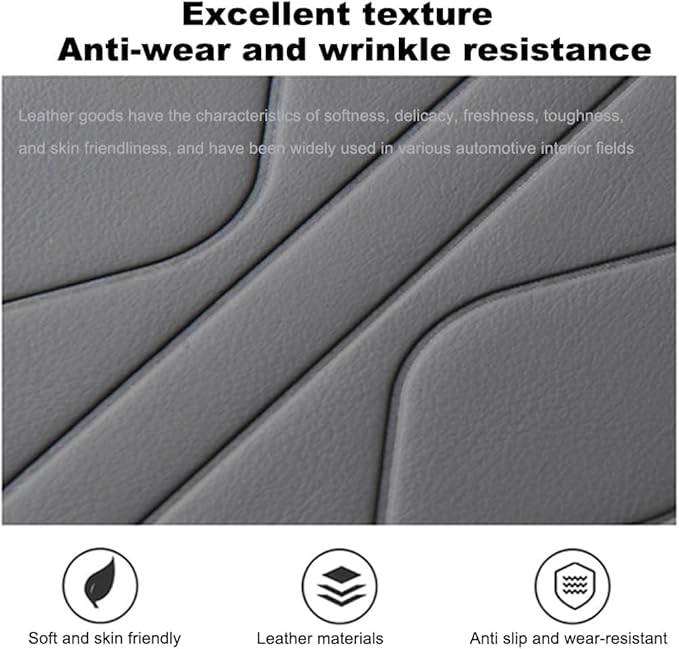 1 Pack Car Center Console Cover Custom Fit for Toyota Grand Highlander Hybrid 2024-2025, Leather Memory Foam Armrest Cushion Protector, Anti-Scratch Durable Armrest Pad,Grey