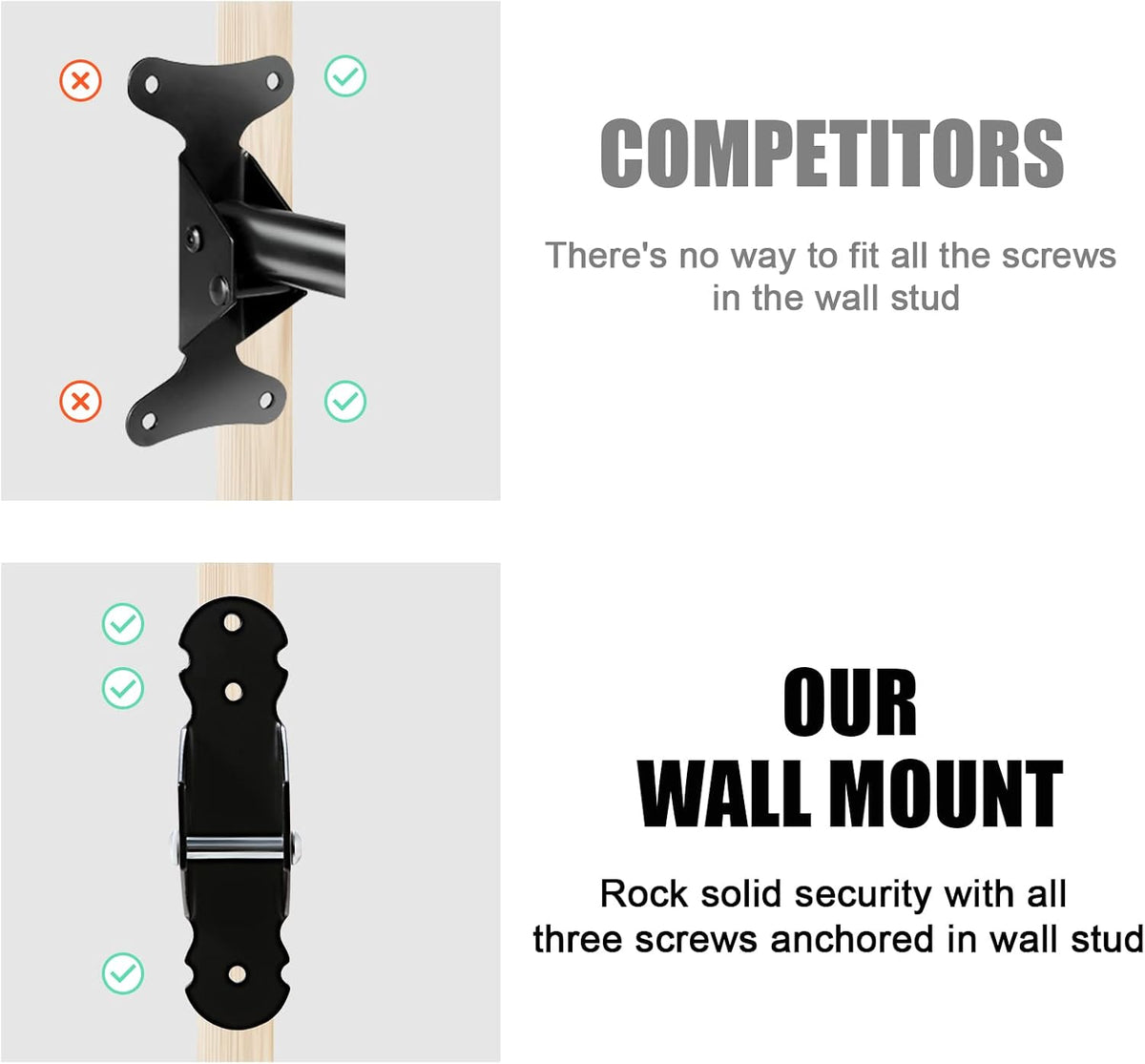 Gootus Bike Wall Mount Hanger - Horizontal Bicycle Indoor Storage Rack | Cycling Wall Mounted Holder Hook - Hang Your Road, Mountain or Hybrid Bikes in Garage or Home