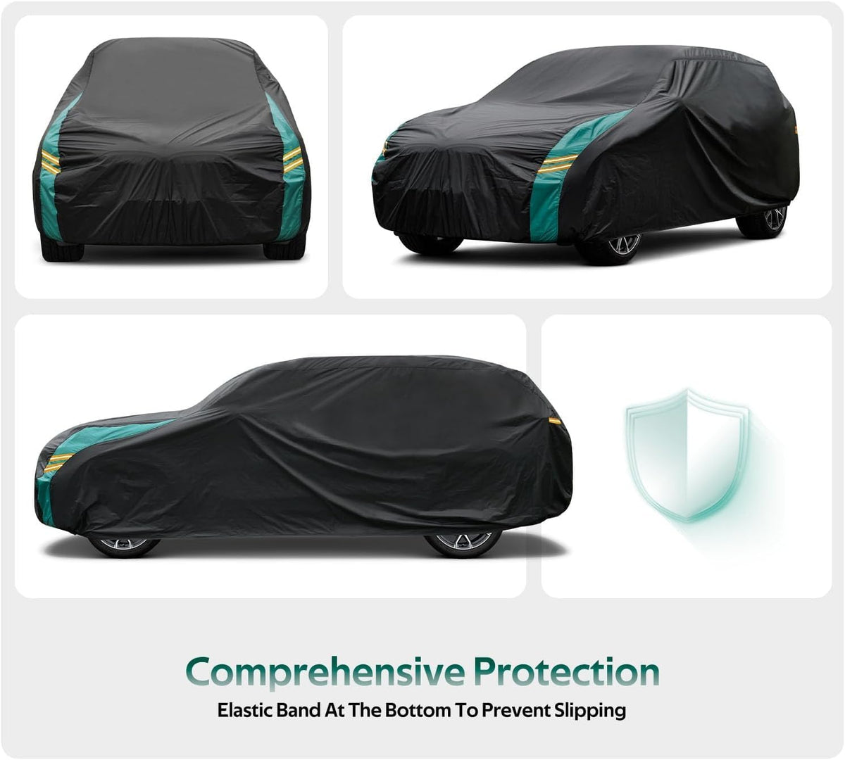 SUV Car Cover Custom Fit for Subaru Forester(2009-2025), Waterproof All Weather for Automobiles, Outdoor Full Cover with Windproof Clip Straps.