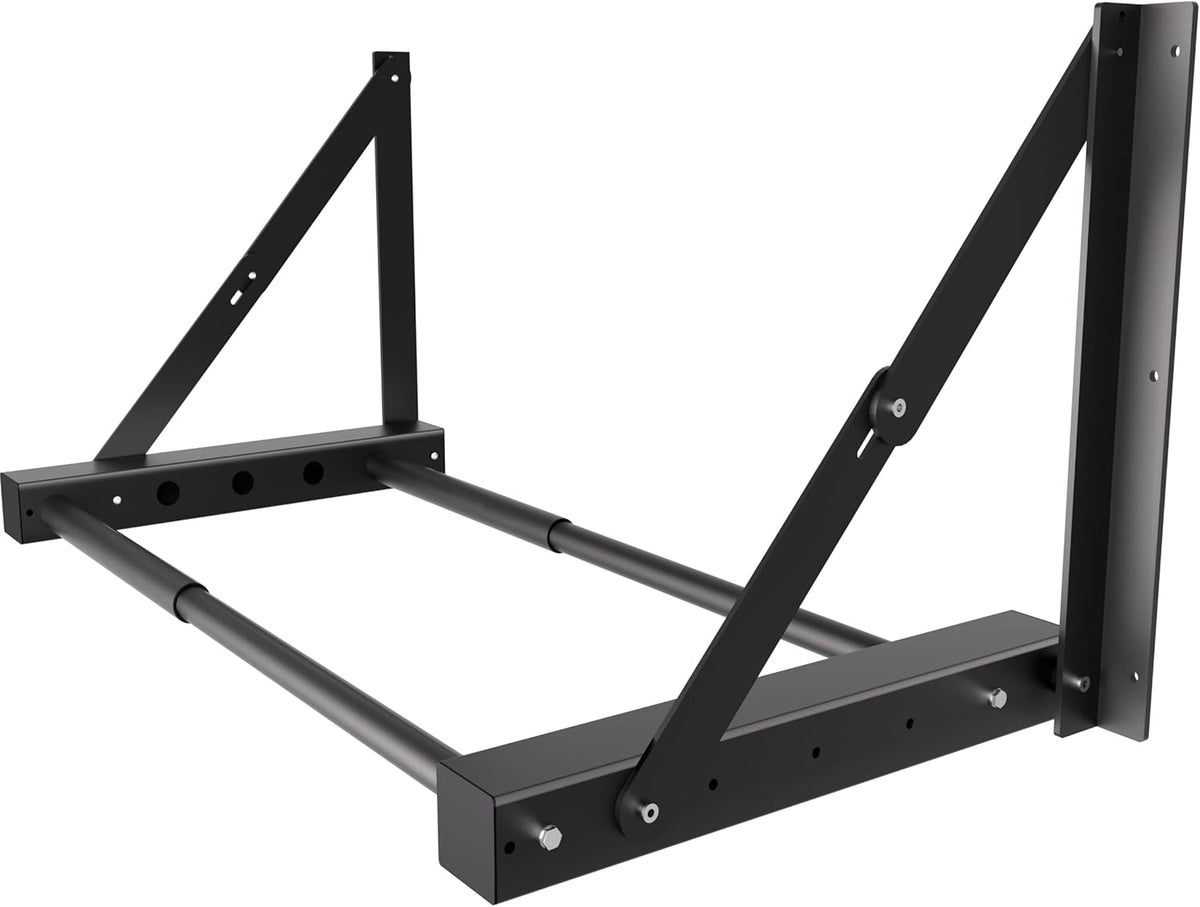 Wall Mount Folding Tire Rack, 32 to 48 Inches Wide Adjustable Tire Storage Rack, Heavy-Duty Steel Tire Storage Rack for Garage ,Workshop, Repair Shop, Supports 400 Pounds and Folds Flat
