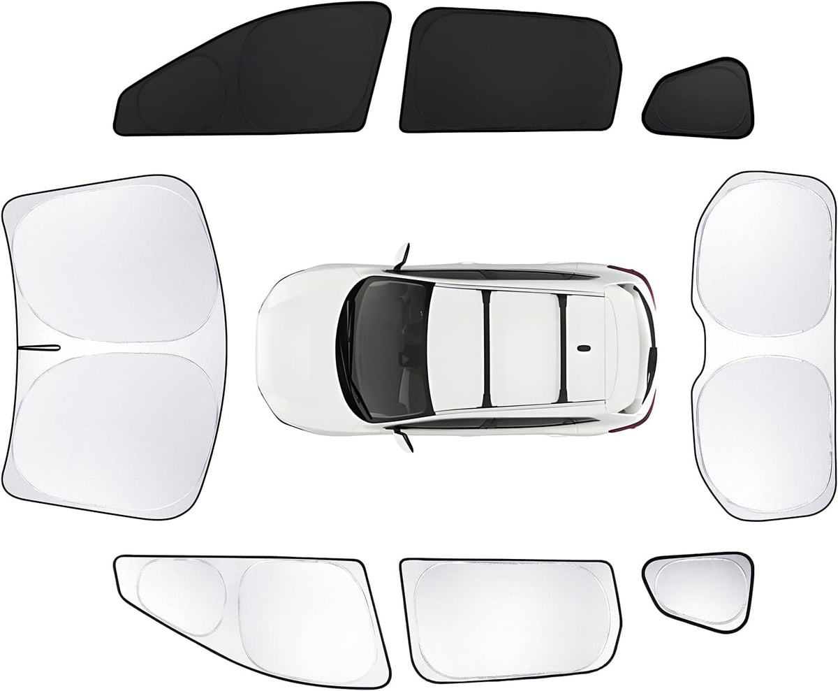 8pcs Car Window Shades for Nissan Rogue Sport(Not for Rogue) 2017-2024 Accessories,Windshield Side Rear Full Sunshade,Sun Visor UV Blocking, Privacy Protection for Camping Outdoor