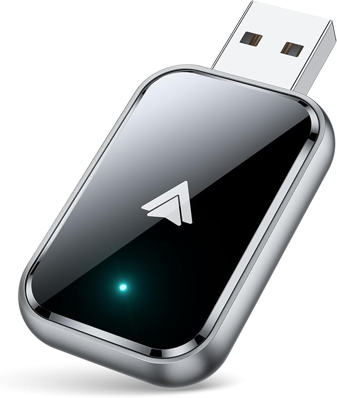Wireless Android Auto Adapter for Android, Convert Wired to Wireless, Mini Size with Extension USB-C/Type-C, Stable Control & No Delay, Supports Car Original Control
