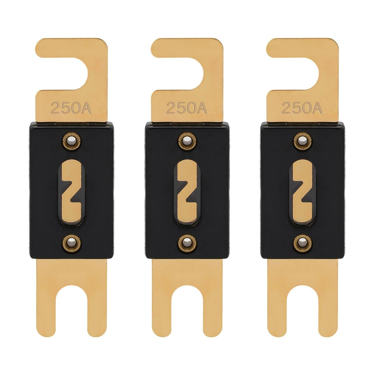 250A ANL Fuse 250 Amp Inline Blade Fuses 32V for Car Audio Inverter Automotive Stereo (Pack of 3 pcs)