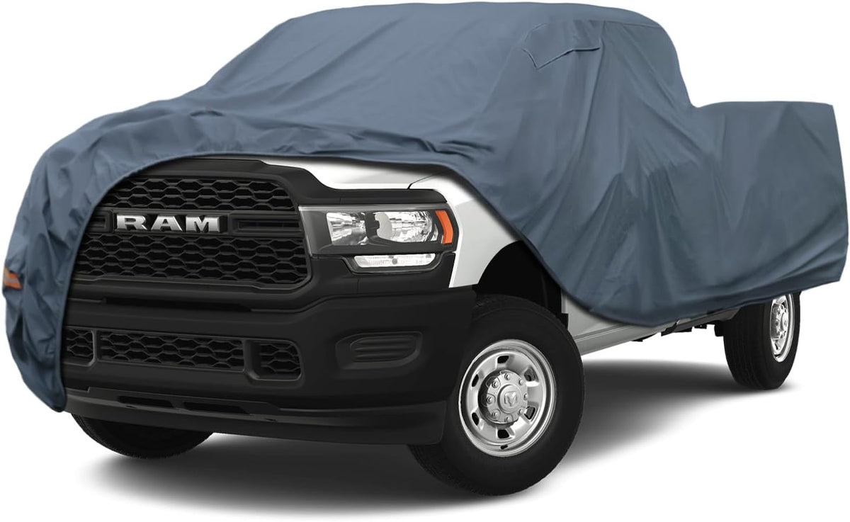 16 Layers Large Truck Cover Waterproof All Weater, Heavy Duty Pickup Truck Cover for RAM 2500 3500, Silverado 1500 2500 3500, F-Series F-250 F-350, Toyota Tundra etc. Length up to 262 inch.