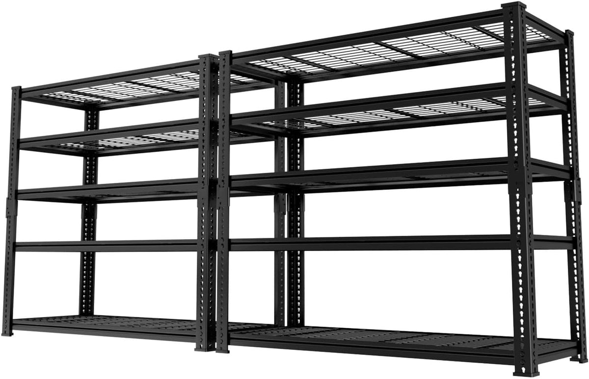 Storage Shelves, Garage Shelving Heavy Duty 3300 LBS Capacity, 60"L x 24"W x 78"H Adjustable Metal Shelving Organizer Wire Rack, 5 Tier Utility Shelf Unit for Pantry Closet Warehouse Organization