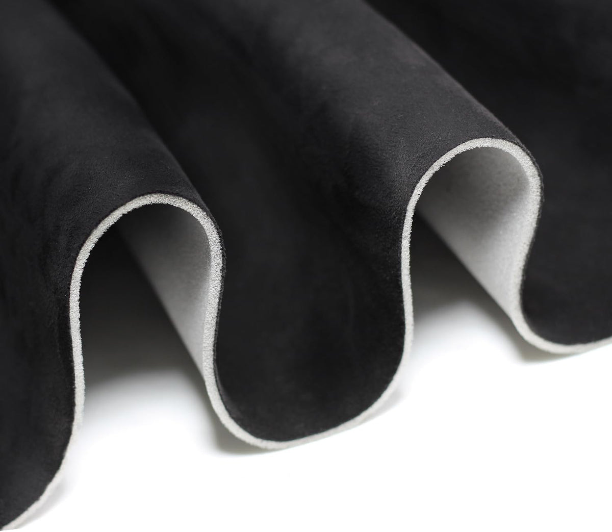 Suede Headliner Fabric with Foam Backing - Black Suede Headliner wrap Interior Material for Car/Truck/SUV/RV Roof, Home Repair/DIY Headliner Material Automotive Headliner Fabric (Black, 96"×60“)