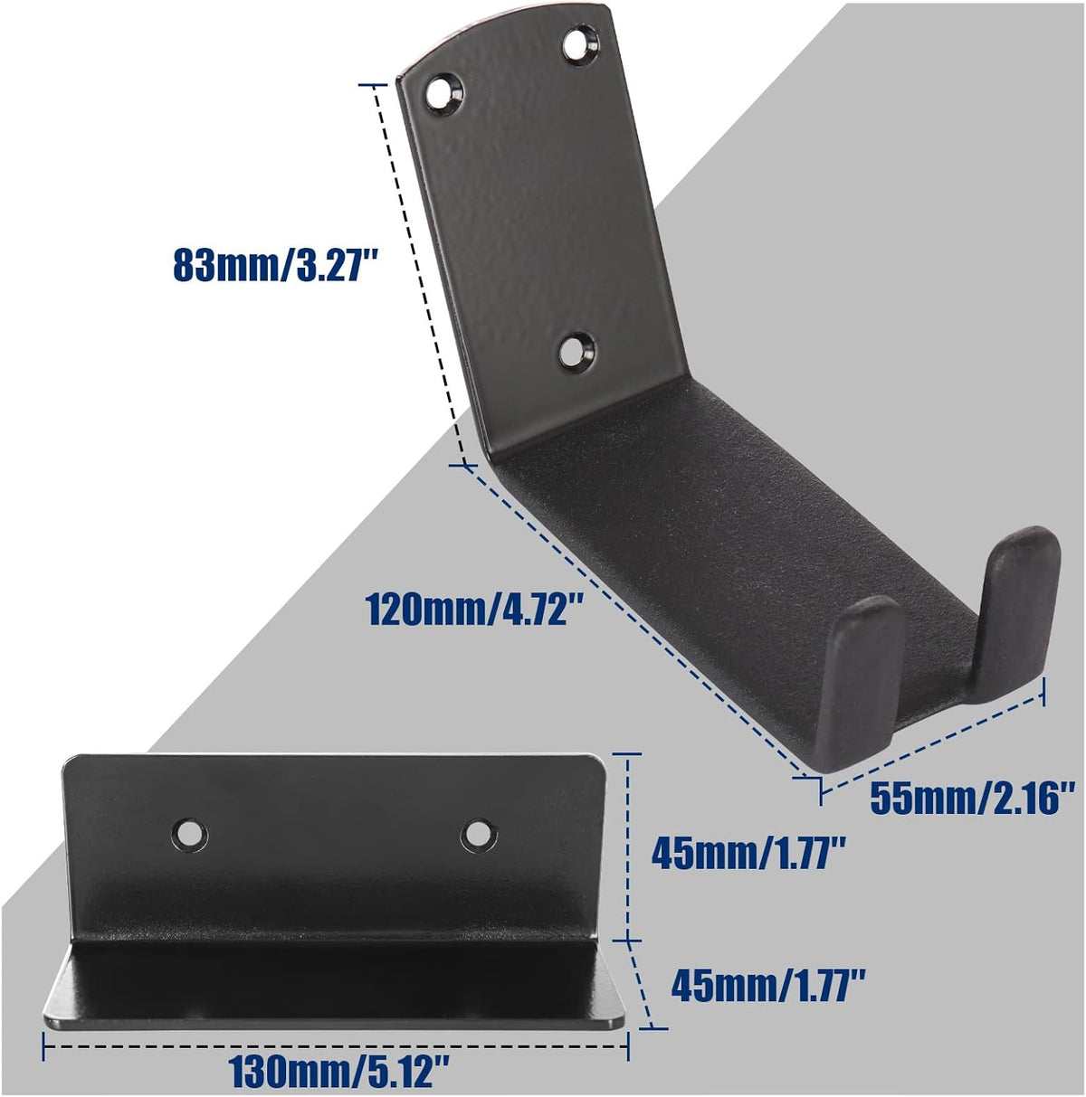 Bike Wall Mount, Pedal Mount Bike Rack for Garage, Bike Storage Hanger Bicycle, Heavy Duty Bike Hooks with Rubber Pad for Wall, Max 150LB, 3 Set