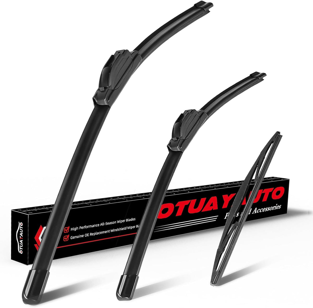 OTUAYAUTO Premium Windshield Wiper Blades - Replacement for Honda CRV CR-V 2017-2022 - Precision Fit, All-Weather Performance, Front and Rear Wiper Blades, U Hook - 26"+17"+12" (Pack of 3)
