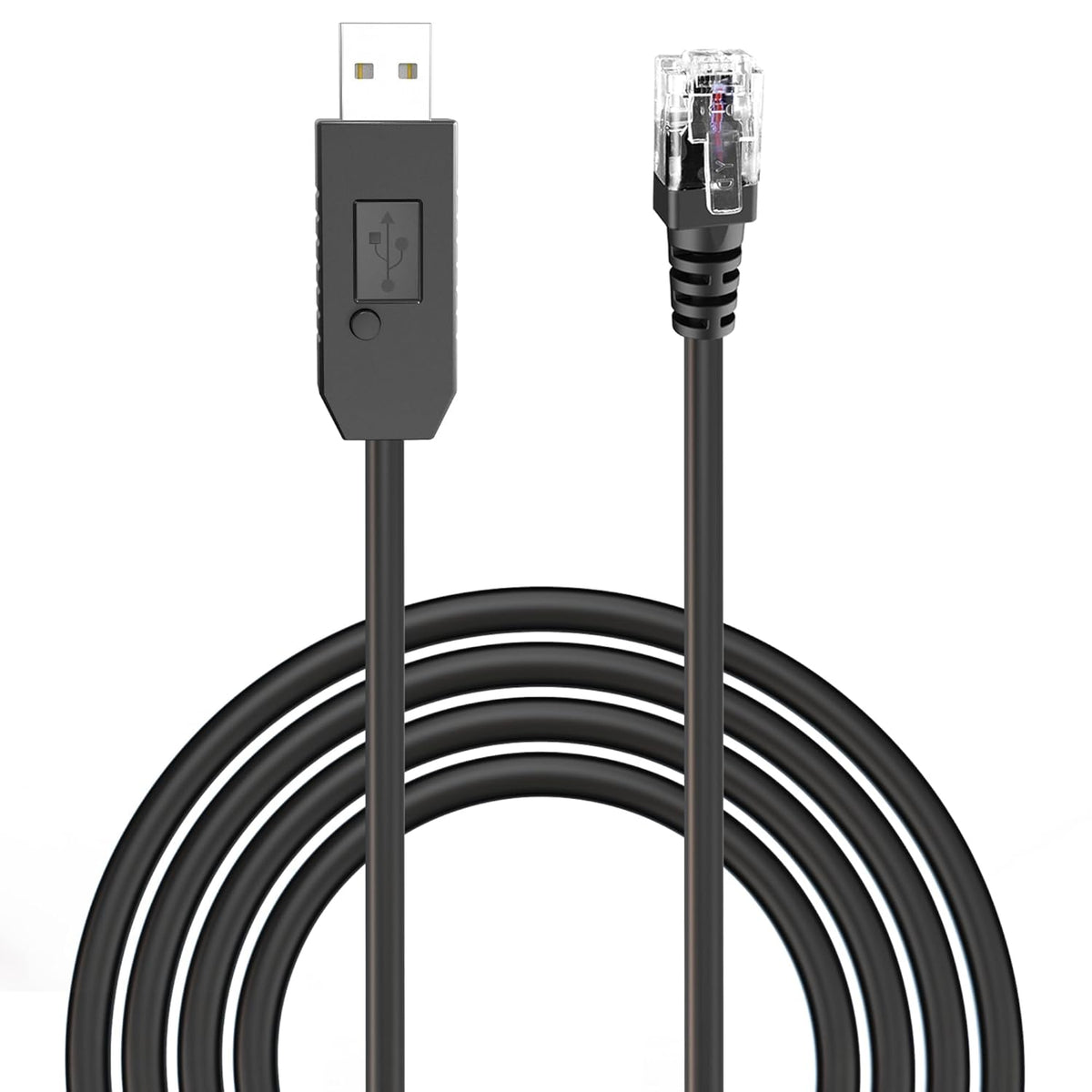 Radar Detector Cable, USB to RJ11 Plug Power Cord with Mute Function,Replacement Power Cable,for Escort Smart MAX 360 Passport Cobra 360 Unide R1/3/4/DFR8/9 Radenso XP etc Radar Detector.
