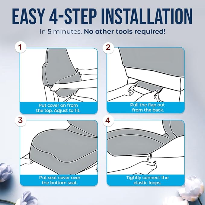 GENANY Horror Movie Car Seat Covers Set of 2, Scary Breathable Front Seat Covers for Truck Sedan SUV, Halloween Car Accessories, Horror Gift for Women Men