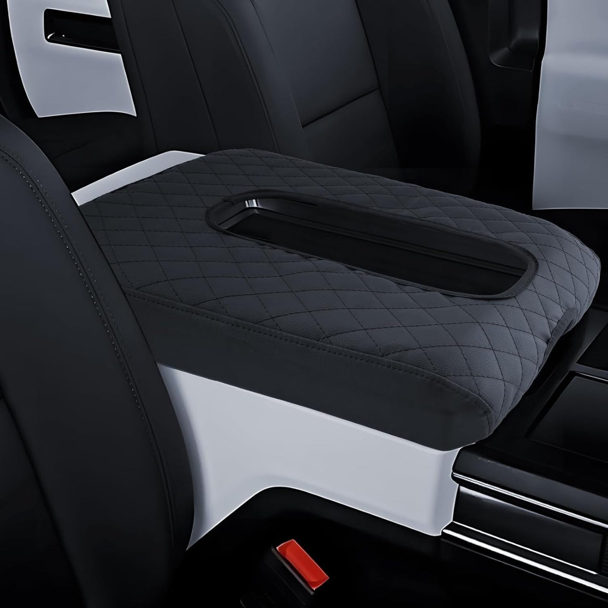 Armrest Cover for Hummer EV 2022 2023 2024 2025 Pickup/SUV Accessories Center Console Middle Lid Pad Protector for Car Elbow Rest