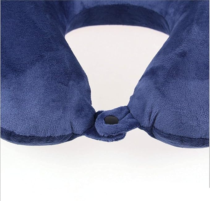Travel Pillow - Memory Foam Neck Pillow Support Pillow,Luxury Compact & Lightweight Quick Pack for Camping,Sleeping Rest Cushion (Navy Blue)