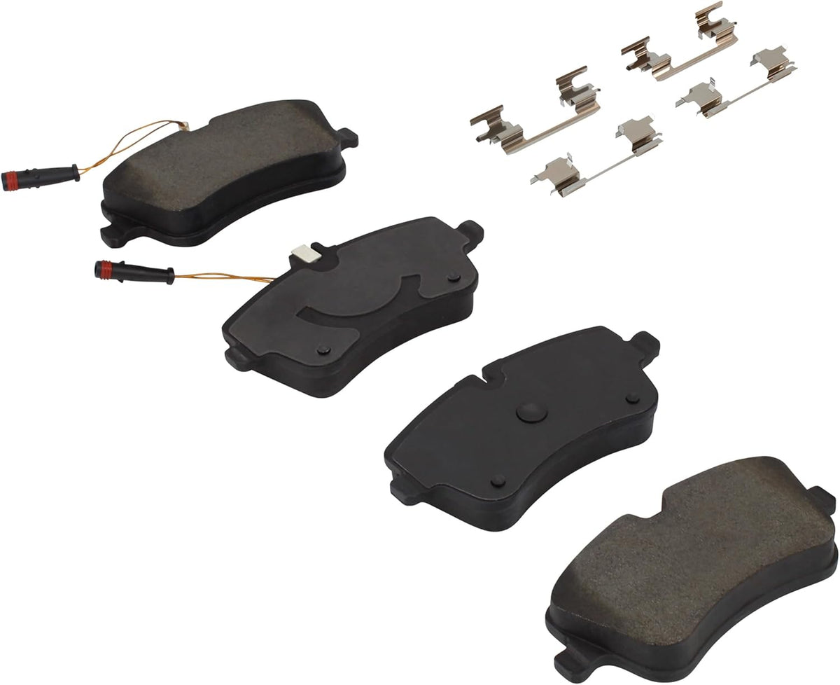 Premium Ceramic Front Brake Pads (1001-0872C) Compatible with Mercedes-Benz C200 2004-2001, C230 2005-2002, C240 2001, C240 2004-2003, CLK280 2009-2007, E280 2007, SLK200 2007-2005
