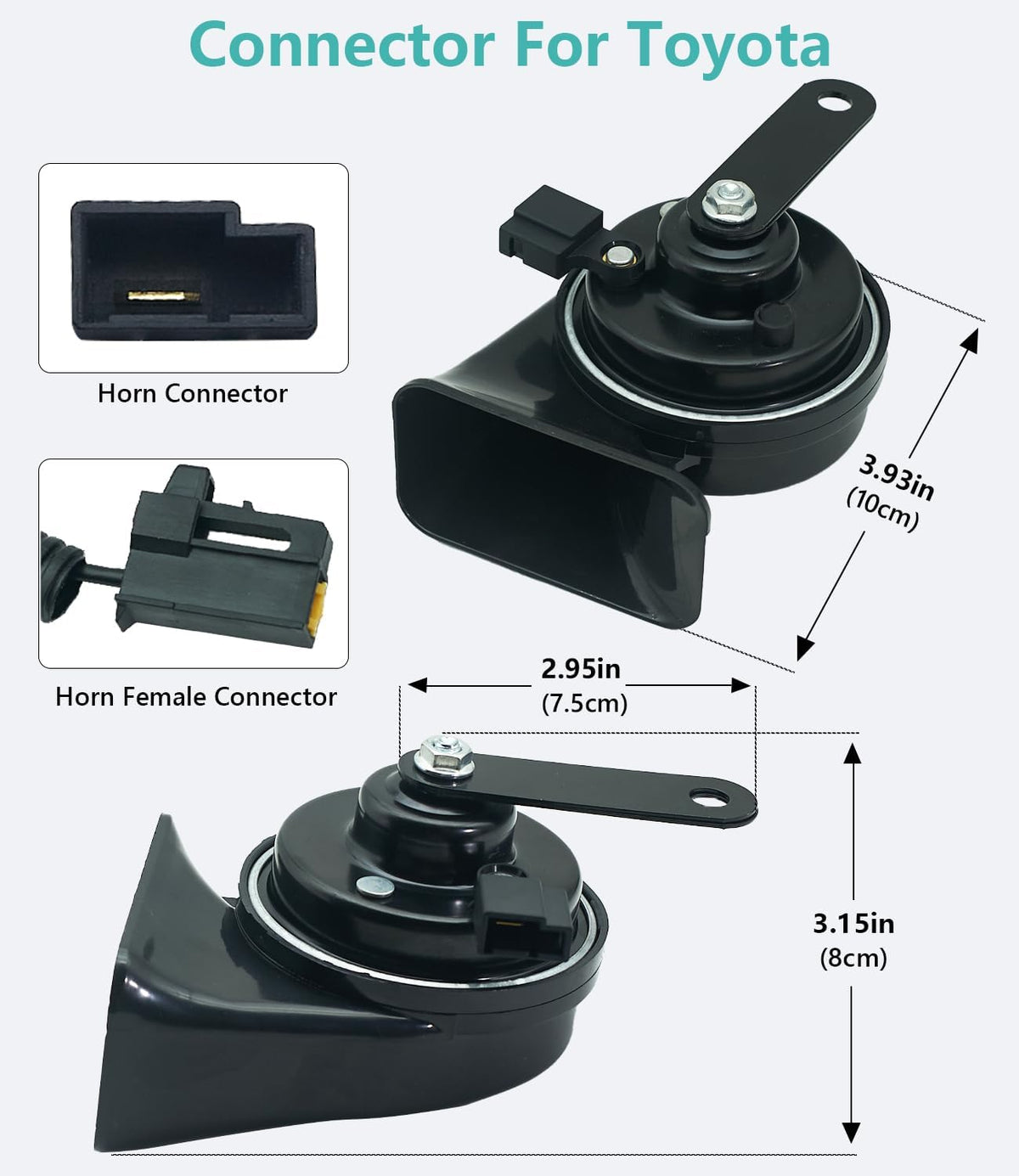 Car Horn Kit for Toyota Lexus,12V Loud Waterproof Auto Horn, High Low Dual Tone 126 Decibel, Replacement for Toyota