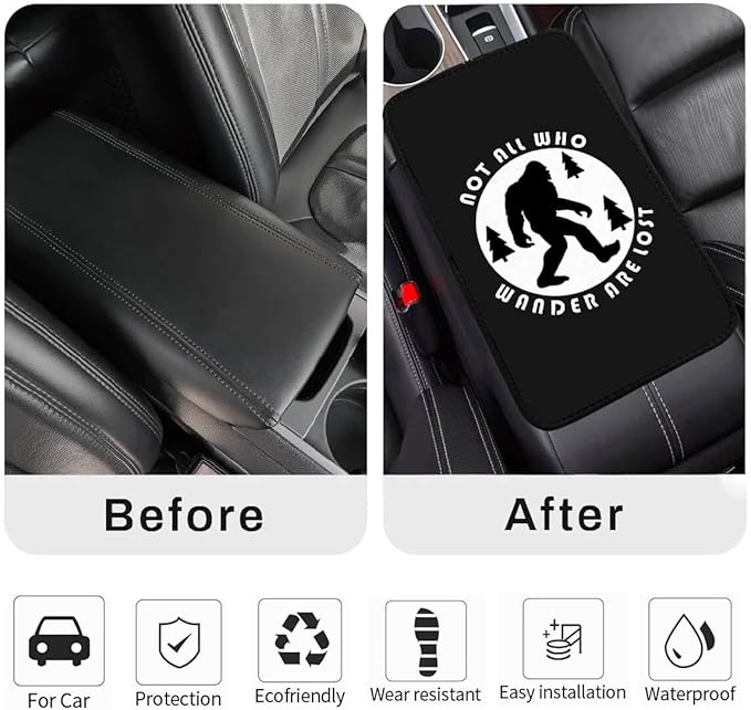 Cat Vehicle Center Console Armrest Cover Pad,Cat Car Accessories Soft Middle Console Cushion Pad,Auto Arm Rest Mat Decor Cats Gifts for Women Men Dad for Most Vehicle SUV Truck