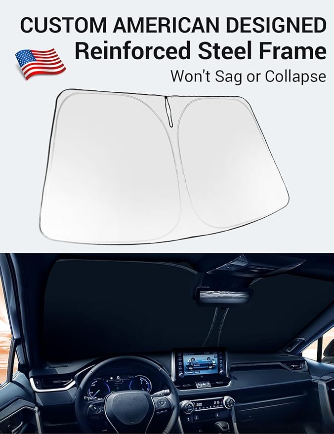 Proadsy Windshield Sun Shade for Kia K4 2025-2026 Foldable Front Sunshade Protector Sun Visor Blocks UV Rays Keep Car Cooler Accessories