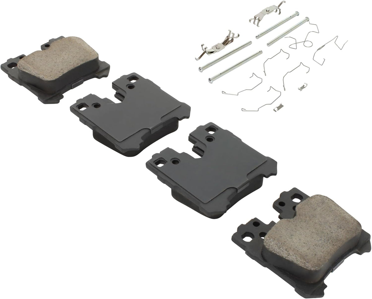 Premium Ceramic Rear Brake Pads (1001-1283C) Replacement for Lexus LS460 2017-2007, LS500 2023-2018, LS500h 2023-2018, LS600h 2016-2008, Toyota Mirai 2024-2020