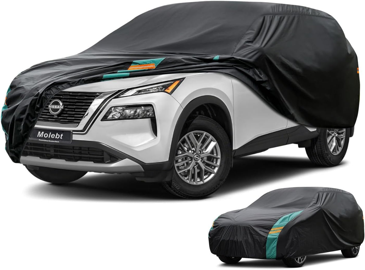 SUV Cover Waterproof All Weather for SUV & Jeep, Universal Fit for Honda CR-V, Toyota RAV4, Subaru Outback, BMW X3, Nissan Rogue, etc. Rain Winter Sun Protection. (Length: 182"-190")