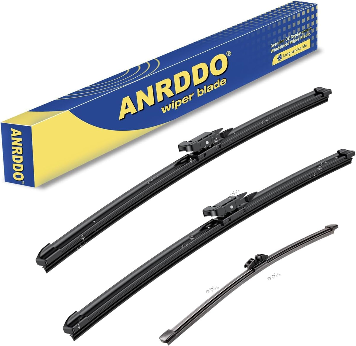 3 wipers Replacement for 2015 2016 2017 2018 2019 2020 2021 2022 2023 Ford Edge Original Equipment Windshield Wiper Blades Set 28"+28"+15" (Set of 3) Pinch Tab