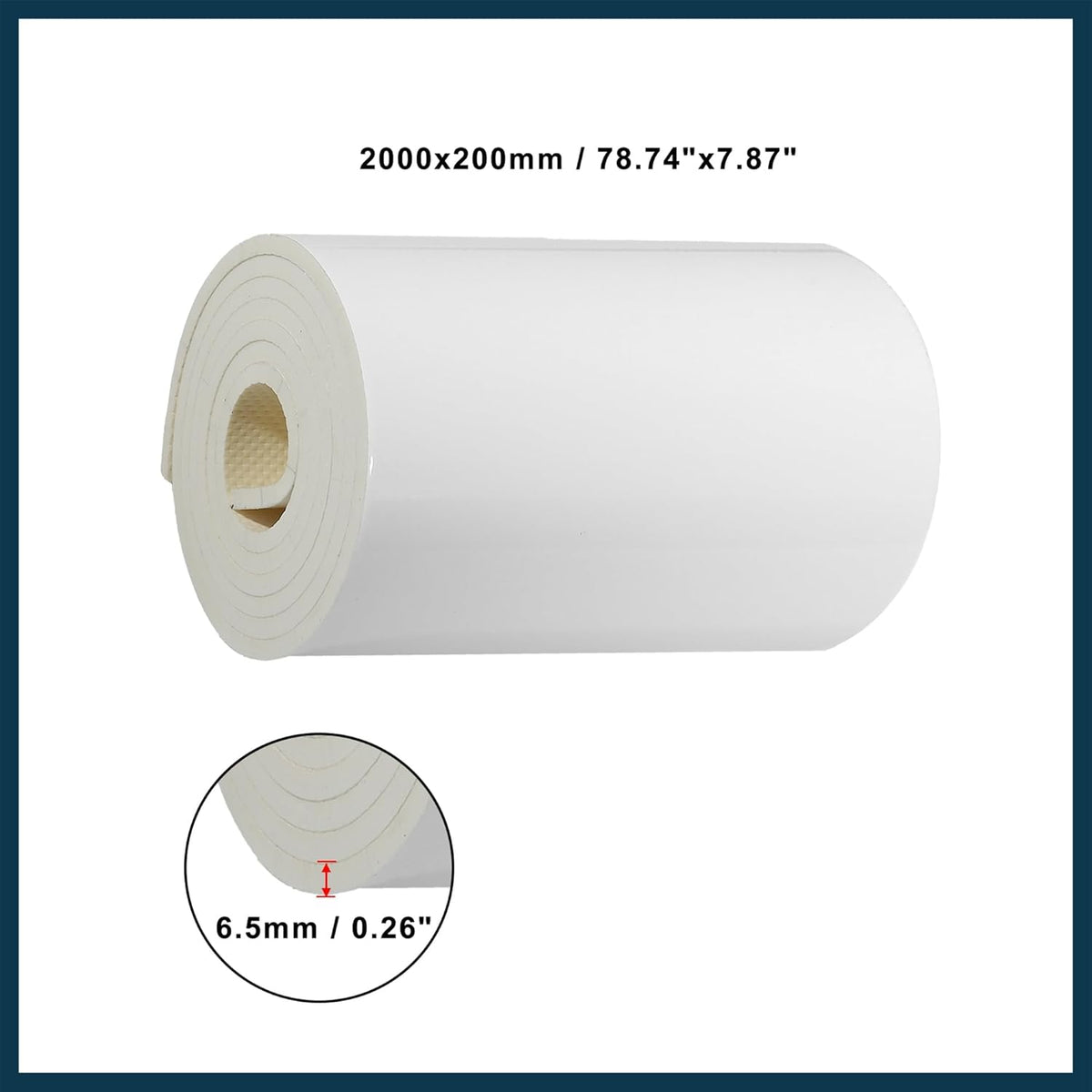 2000x200x6.5mm Car Garage Wall Guard Door Bumper Universal Protector Anti Collision Waterproof White Automotive Parts
