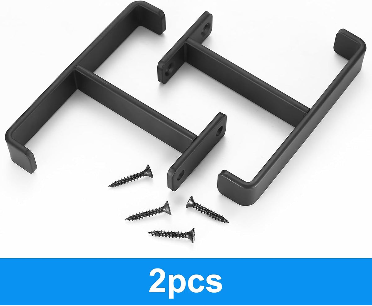 2 Pcs Overhead Garage Storage Hooks Racks, Heavy Duty Garage Bike Hooks for Ceiling Mounted, Utility Hook, Ladder Hanger for Hanging Tools Lumber Hose Pipe Bulky Items