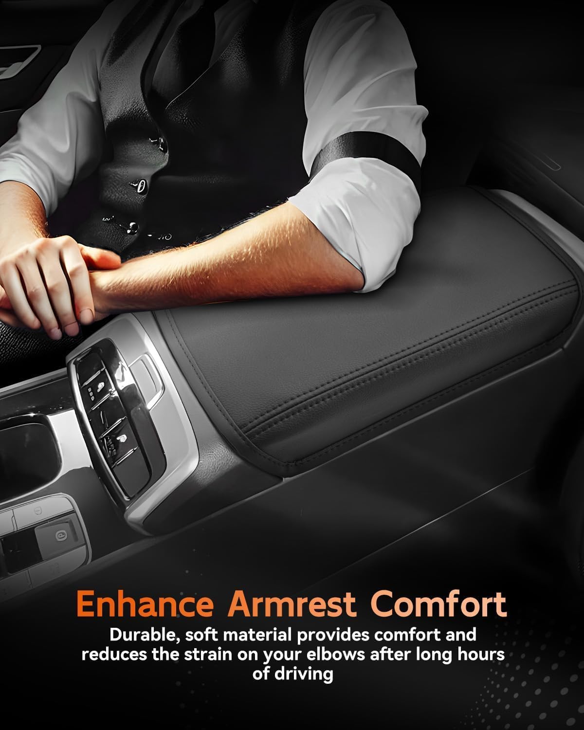 CDEFG for 2025 Hyundai Tucson Center Console Cover Armrest Cover for 2022 2023 2024 2025 Tucson Accessories Arm Rest Protector Fit Pickup Version